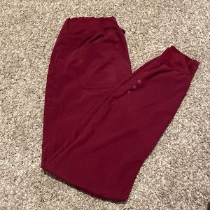Maroon Scrub Pants